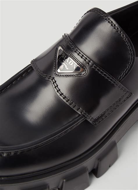 how much are the prada loafers|Prada monolith loafers second hand.